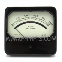 Model 741 Burlington 0-2500 DC Volt Meter (NOS)