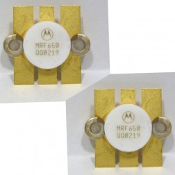 MRF650 Motorola NPN Silicon RF Power Transistor 12.5V 470 MHz 50W Matched Pair (2) (NOS)