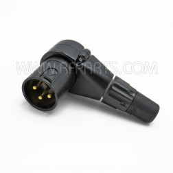 NC3MRC-B Neutrik Right Angle 3-Pin Male XLR Connector