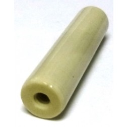 NL523W01-012 Glazed Ceramic Standoff Insulator 1-1/2" Long x 3/8" Diameter with Threaded Mounting Holes