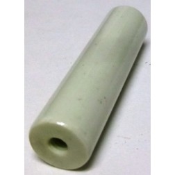 NS5W0216 Standoff Insulator, Glazed Ceramic, 2" Long x 1/2" Diameter with Threaded Mounting Holes, CAS