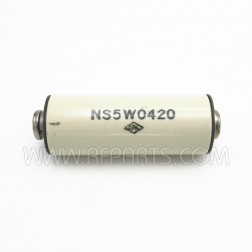 NS5W0420 Centralab Glazed Ceramic Standoff Insulator 2-1/2" Long x 1" Diameter with Threaded Mounting Holes (Pull)