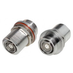 P2RFD-1654-4 RF Industries 7/16 DIN Bulkhead Female to Female In Series Adapter
