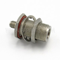 PE9252 SMA Female to N Female Bulkhead Mount Adapter (Pull)