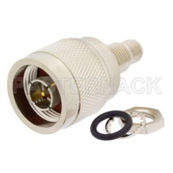 PE9551 Adapter, SMA Female to Type-N Male Bulkhead