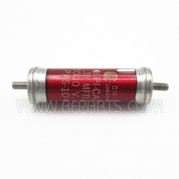 PAS104-2M Chicago Condenser Glass Body Oil-filled Capacitor .10mfd 2kvdc (NOS)