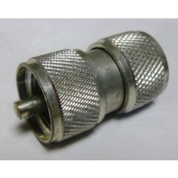 PL259X2 IN Series Adapter, UHF Male to Male (PL259) Barrel, Rated 300 watts max.