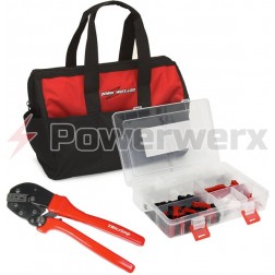 POWERPOLEBAG Power-Werx Powerpole Crimping Tool and Custom Case with Assorted Powerpole kits