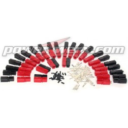 PP30-100 Anderson 30 Amp Unassembled Red/Black Anderson Powerpole (100 sets)