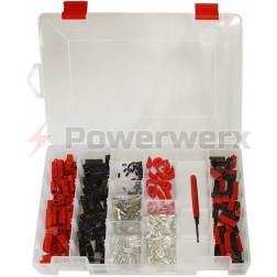 301 Piece Assorted 15/30/45A Anderson Powerpole Case with RT1 Tool (Megacase)