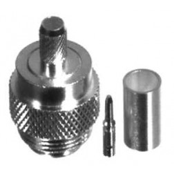 PT-4010-030 RF Industries Unidapt Male Crimp Connector for RG58A/U Cable