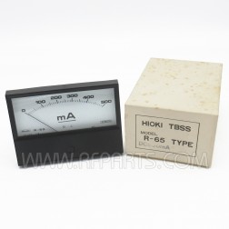 R-65 Type Hioki TBSS DC 500mA Panel Meter (NOS/NIB)