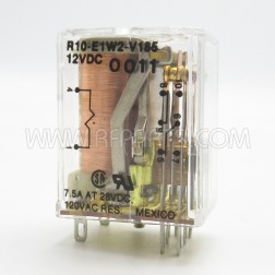R10-E1W2-V185 Potter & Brumfield DPDT Relay 12v with Solder Terminals (NOS)