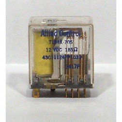 T154X-705 Allied Control Enclosed Relay, 4PDT Term 12v 185ohm, 2amp