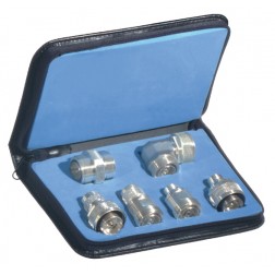 P2RFA-4013-SS RF Industries 7/16 DIN Adapter Kit (6 pcs.) White Bronze and Stainless Steel