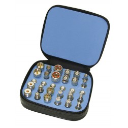 RFA-4024-WB RF Industries 30 Piece Unidapt Adapter Kit - White Bronze Version