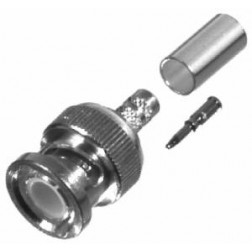 RFB1107-1P BNC Male Crimp Connector, Cable Group P, RFI