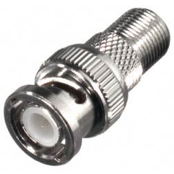 RFB-1155 RF Industries BNC Male to F Female Between Series Adapter