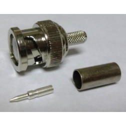 202021 AVA Electronics BNC Male Crimp Connector for Cable Group C