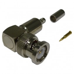 RFB-1110-1 RF Industries Right Angle BNC Male Crimp Connector