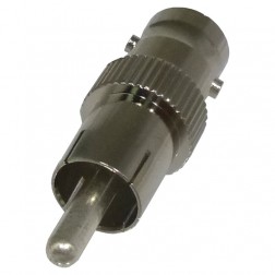 RFB-1140 RF Industries BNC Female to RCA Male Phono Plug Adapter