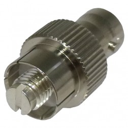 RFB-1145 RF Industries BNC Female to 1/4x32 Stud Between Series Adapter