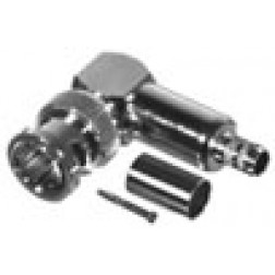 RFB-1710-Q RF Industries Right Angle BNC Male Crimp Connector 75 Ohm for Cable Group Q