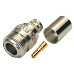RFN-1028-F RF Industries Type-N Female Crimp Connector for Cable Group F