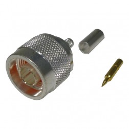 RFN-1005-3C1 RF Industries Type-N Male Crimp Connector for Cable Group C1