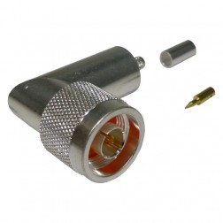 RFN-1009-C1 RF Industries Right Angle Type-N Male Crimp Connector for Cable Group C1