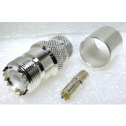 1-SO239-600 UHF Female Crimp Type Connector