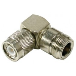 RFT-1234-11 Right Angle TNC Male to Type-N Female Between Series Adapter
