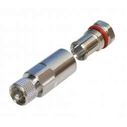 RFU-502-H1 RF Industries UHF Male (PL259) Clamp Type Connector for Cable Group H1