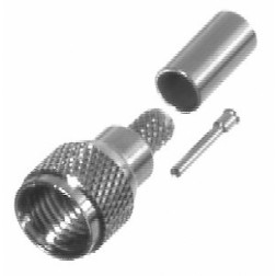 RFU-600-3 RF Industries Mini UHF Male Crimp Connector for Cable Group B