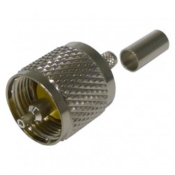RFU-505-C1 RF Industries UHF Male Crimp (PL259) Connector for Cable Group C1