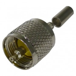 RFU-505 RF Industries UHF Male Crimp (PL259) Connector for Cable Group C & C2