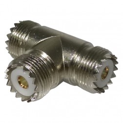 RFU-534 RF Industries UHF Triple Female (SO239) IN Series TEE Adapter