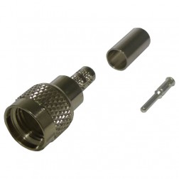 RFU-600-6C1 RF Industries Mini UHF Male Crimp Connector for Cable Group C1