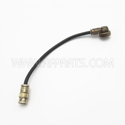 M17/84-RG223 Cable Assembly 8 inches with BNC Male to Chassis Connector (Pull)