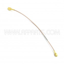 RG316 Thermax 9 inch Cable Assembly SMA Male to SMA Male (NOS)