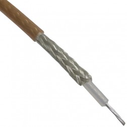 M17/113-RG316 Thermax Flexible PTFE Coax with Stranded Center Conductor Tan FEP Jacket