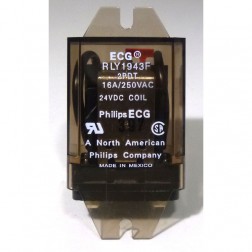 RLY1943F Relay, ecg dpdt 24vdc 16a