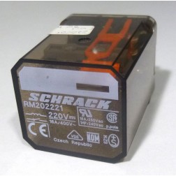 RM202221 Relay, DPDT, 16a 220v, Schrack