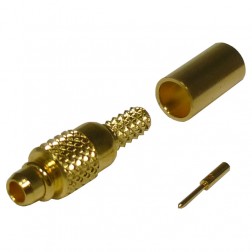 RMX-9000-1B RF Industries MMCX Plug Male Crimp Connector for Cable Group B