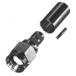 RP-3000-C1 RF Industries Reverse Polarity SMA Male Crimp Connector for Cable Group C1