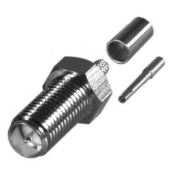 RP-3050-1C RF Industries Reverse Polarity SMA Female Crimp Connector for Cable Group C