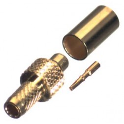 RP9000-1B RF Industries MMCX Reverse Polarity Male Crimp Connector