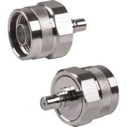 RQA-5478 RF Industries Type-N Male to QMA Female Between Series Adapter