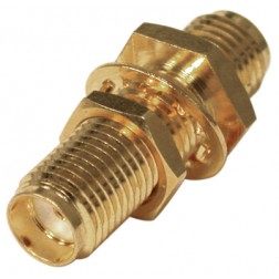 RSA-3410-1 RF Industries SMA Female to Female Bulkhead In Series Adapter