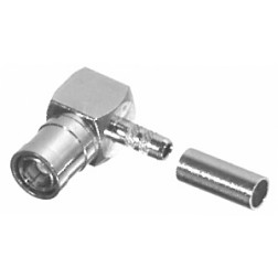 RSB-4010-B RF Industries Right Angle SMB Male Crimp Connector for Cable Group B